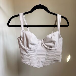 Gilly Hicks Cream Corset Bra